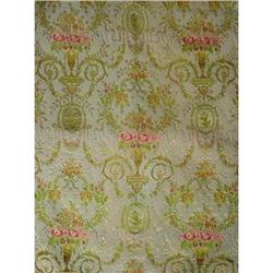 Vintage Textile in Shades of Green and Pink #1494770