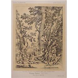 "Young Girl surprised by Cherubs" Print #1494784