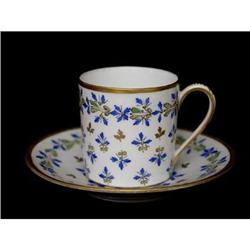 Porcelaine de Paris Demitasse and Saucer Set #1494816
