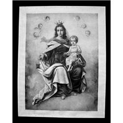  Old Print Virgin and Child after Bakolowicz  #1494822