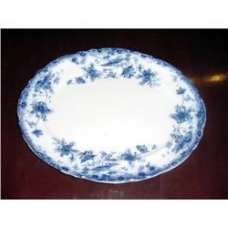 600-20 Flow Blue Platter #1494843