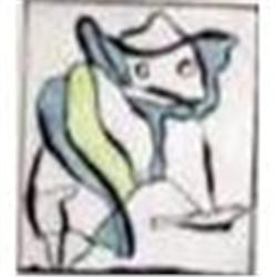 Original  Abstract Engraving signed Richard #1494885