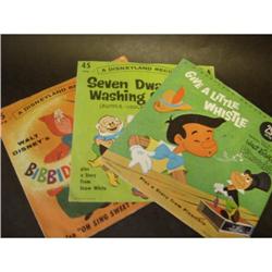 WALT DISNEYS 45 RPM RECORDS(A SET OF THREE) #1495073