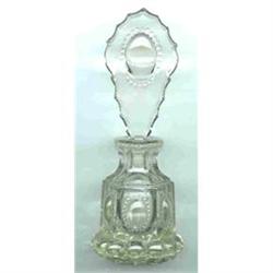 Perfume Glass Heavy Beaded Eye/Oval Stoppered #1495253
