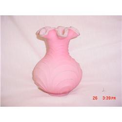 Fenton rose satin thumbnail vase #1495264