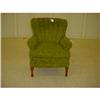 Overstuffed green chair #1495265