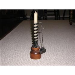 Iron/wood Pushup Candle Stick #1495460