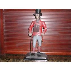 Old/Rare Dutch Metal Clock Figure of Clock #1495469