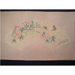 Fine Chinese Fan Painting  #1495481