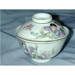 ANTIQUE CHINESE BOWL AND COVER #1495503