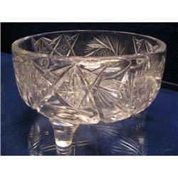Footed Cut Glass Bowl #1495550