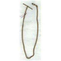 Watch Chain Single Gold Plate c1900 #1495637