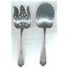 Image 1 : Serving Spoon & Fork Sterling c1900 #1495658