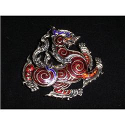 Silver Dragon Brooch #1495721