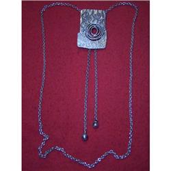 Modern design silver pendant  on a chain #1495759