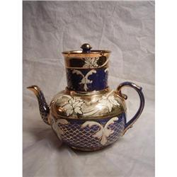 Large luster ware coffee pot. #1495777