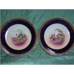2 vintage romantic  wall plates #1495788