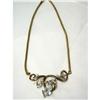 Image 1 : Vintage TRIFARI Rhinestone NECKLACE Book PIECE #1495842