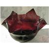 Crackle Glass Handkerchief Bowl #1495869
