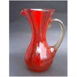 Crackle Glass Pitcher - Medium Size #1495886