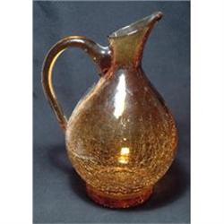 Crackle Glass Pitcher #1495896