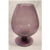 Crackle Glass Stem Footed Bowl #1495903
