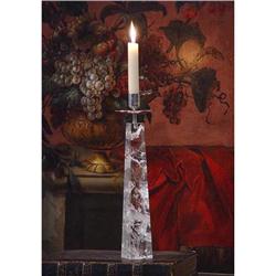 Rock Crystal & Sterling silver Candlestick #1495909
