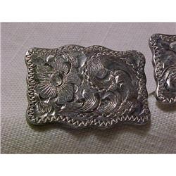 Sterling Silver Engraved Cuff Links #1495917