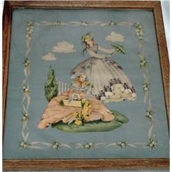 Old Southern Bell Print  Averill , Oak Frame #1495919