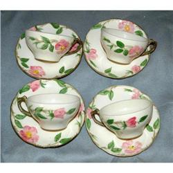  DesertRose Franciscan Earthenware Cups Saucers#1495934