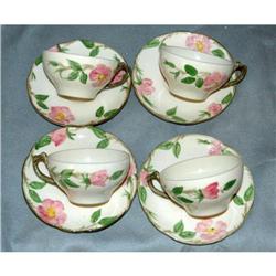 Set of 4 DesertRose Franciscan Cups & Saucers  #1495935