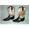 Ladies Mexican Cowboy Boots Leather/Tapestry 7 #1495963