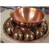 Image 1 : Coppercraft Guild Punch Bowl set w/ Tray #1496043