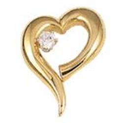 1 carat G VS1 natural diamond heart pendant  #1496064
