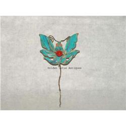 Chinese Butterfly Feather Hairpin  #1496127