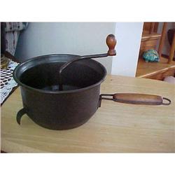 Applesauce strainer, hand crank, fits over pan #1496174