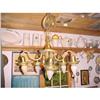Chandelier, Electric, 5 Lite;Brass #1496195