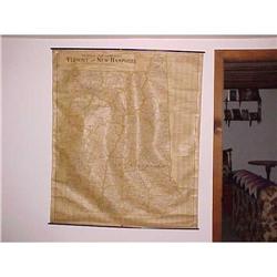 Wall Map;Vermont & New Hampshire #1496235