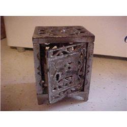 Bank, Iron Safe embossed on bottom;Pat. #1496243