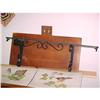 Image 1 : Wrought Iron wall  shelf; 7" wide X 36" long #1496284