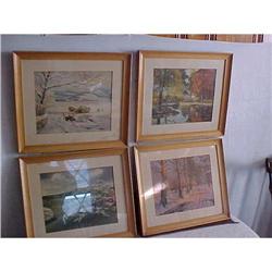 Prints, Four Season's, signed #1496291