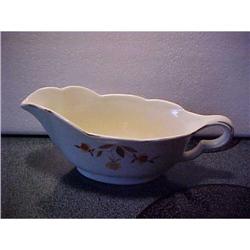 Autumn Leaf Gravy Boat, gold edge #1496296
