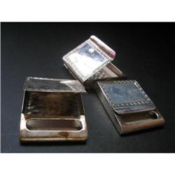 Set of 3 Matchess boxes covert in Sterling #1496348