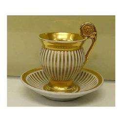 RPM Gilt Overlay Porcelain Lion Handle Cup #1496386