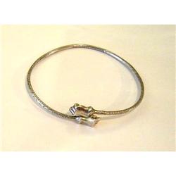 Antique Sterling Silver Bangle Bracelet #1496387