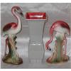 Image 1 : 2 Pottery  Flamingo Figurines figures #1496389