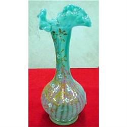 Elegant Blue Victorian Art Nouveau Design Vase #1496397