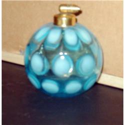 Blue Fenton like Glass Perfume bottle #1496407