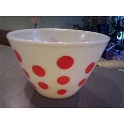 Fire King Red Dot Bowl #1496434