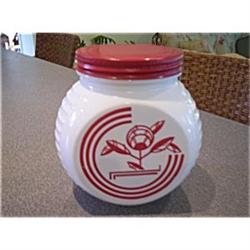 Red Circle Grease Jar #1496437